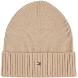 Tommy Hilfiger Flag Pima Cotton Beanie Beige