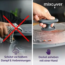 Mixcover Thermo-Griff für Varoma oder Dampfgardeckel für Thermomix TM7 TM6 TM5 TM31, Monsieur Cuisine, Bosch Cookit