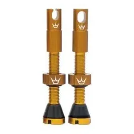 Peaty's Tubeless Ventile MK2 60 mm braun