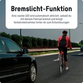 Ansmann Rear break LED Fahrradbeleuchtung schwarz