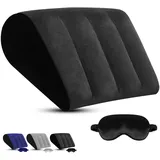 ProPillows Keilkissen Bett Kopfteil mit Schlafmaske – Reflux Kissen Erwachsene Reduziert Druck auf Kopf, Rücken & Beine, Venenkissen Beinhochlagerungskissen für Bett, Reisen, Camping, Lesen & Arbeiten