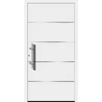 Aluminium-Haustür Moderno M480/B 110 x 210 cm Weiß Anschlag Links