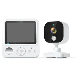 BUMHUM Video-Babyphone 2,8-Zoll-Babyphone, Babyüberwachungsgerät, Babyüberwachungskamera, drahtlose Babyüberwachungskamera weiß