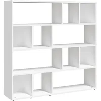 vidaXL Bücherregal Raumteiler 105 x 24 x 102 cm Weiß