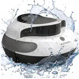 Blossom Poolroboter Poolroboter Kabellos Poolsauger Akku für Aufstellpool & Einbaupool, 100 m2, Selbstparkend, 5000 mAh, 120 Min, 8000 LPH, 2 Jahre Garantie weiß