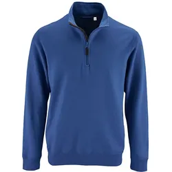 SOL'S Men's Zip High Collar Sweatshirt Stan - royal blue - XXL