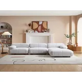 nobelaa Modulares Ecksofa "Marigold"-Hellgrau - Grau