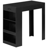 Woltu Bartisch 100 x 100 x 50 cm Schwarz