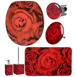 6-teiliges Badezimmer Set Rosen