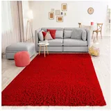 Vimoda Prime Hochflorteppich 150 x 150 cm Rot