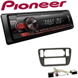 Pioneer 1-DIN Autoradio USB AUX Android Einbauset für Seat Mii ab 2011 Canbus