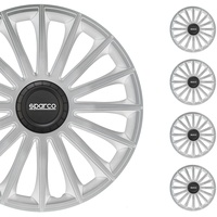 Satz Sparco Radzierblenden Treviso 14-Zoll Silber