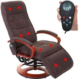MCW Massagesessel Terni II-R Polyester 0 x 0 x 0 cm Braun drehbar, 9-Punkt-Massage