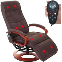 MCW Massagesessel Terni II-R Polyester 0 x 0 x 0 cm Braun drehbar, 9-Punkt-Massage