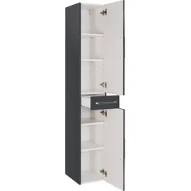 OPTIFIT Ava Hochschrank 30 x 179 x 35 cm Grau Metall/MDF