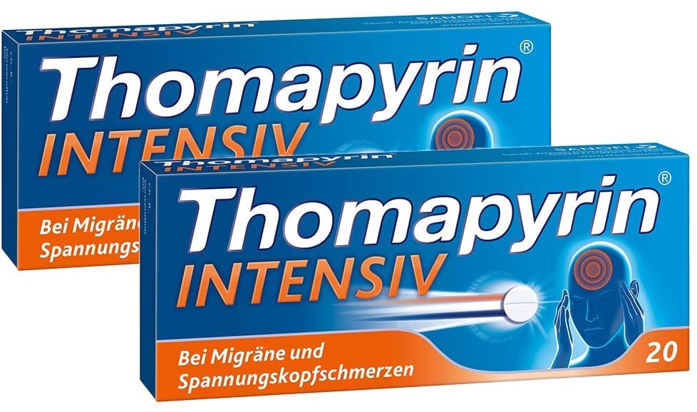 Preisvergleich Produktbild Thomapyrin Intensiv Tabletten Doppelpack 2x20 St