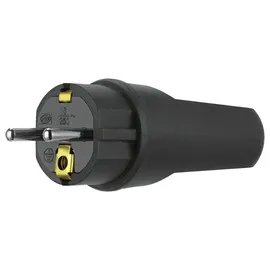 REV Ritter REV 0512090555 Schutzkontaktstecker Gummi 250V Schwarz IP44