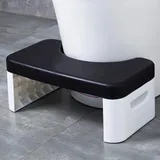 Toiletten-Tritthocker, WC-Hilfsstufen, Badezimmer-WC-Hocker, Kinder-Tot-Tritthocker, faltbarer WC-Hocker, passend für alle Toiletten, zusammenklappbar für einfache Lagerung (schwarz)