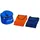 Sport-Thieme Kennzeichnungswesten-Set ""Premium"", Erwachsene, Orange/Blau