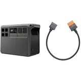 DJI Power 2000 tragbare Powerstation, SDC zu Mavic 3 Kabel, 2048 Wh LFP-Akku, kompakte Größe, 3000 W stabile Ausgangsleistung, Drohne in 30 Min. einsatzbereit, Camping, Dreharbeiten, Flugsession