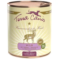 Terra Canis 6 x 800g Wild mit Kürbis, Amaranth und Preiselbeeren Terra Canis Classic Hundefutter nass