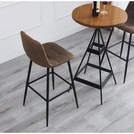 Möbel Kraft Barhocker 2er-Set ¦ braun ¦ Maße (cm): B: 46,5 H: 102