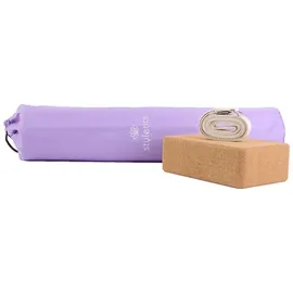 Styletics Yogamatte + Klotz Gürtel Training Sport Fitness für iyengar