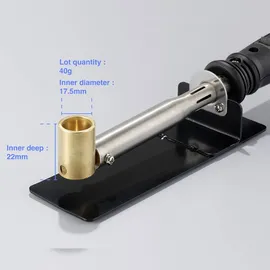 TOOLCRAFT TO-715E Lötbad 100 W 450 °C Lot-Menge 40 g