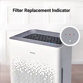 winix ZERO-S luftreiniger Allergiker, CADR 400m3/h, 100m2, Air Purifier für Raucherzimmer gegen Allergien, Staub, Pollen, Tierhaare, Luftqualitätsanzeige, Auto Schlafmodus, Weiß