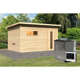 Karibu Hytti 6 inkl. 9 kW Bio-Kombiofen + int. Steuerung