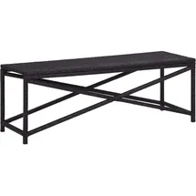 vidaXL Gartenbank 124 x 44 x 43 cm Schwarz