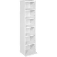 Tectake CD-Regal 90 x 21 x 20 cm Weiß