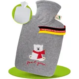 Hugo Frosch Wärmflasche Klassik 1,8 l mit Fleecebezug feel good"