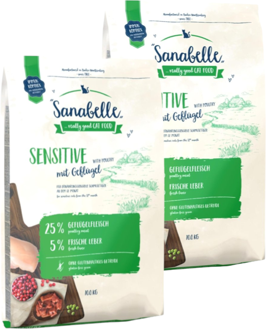 Sanabelle Sensitive Geflügel 2x10kg (Rabatt für Stammkunden 3%)