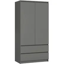 Akord Kleiderschrank Akord 90 x 180 x 51 cm Graphitgrau