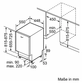 Siemens iQ100 SR61HX22KE Einbau-Geschirrspüler (vollintegrierbar, 448 mm breit)