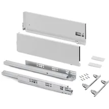 Emuca Vertex mit 3D-Regelung, Höhe 178mm, Tiefe 350mm, Stahl, Weiß lackiert