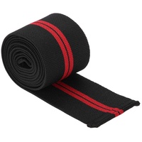 Verstellbarer Kniebandschutz, Hochelastisch, Handgelenk-/Knie-/Oberschenkel-Stützbandage, Sport-Kniebandage (weiß + Rot, Schwarz + Rot, Schwarz + gelb), für Handgelenk/Knie (Schwarz und Rot)