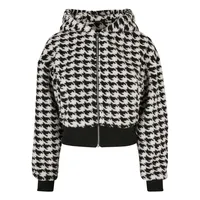URBAN CLASSICS Short Oversized Aop Sherpa Jacke - Black