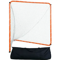 VEVOR Lacrosse-Tor, 6' x 6' Lacrosse-Netz, Stahlrahmen-Lacrosse-Trainingsausrüstung für den Hinterhof, tragbares Lacrosse-Tor mit Tragetasche, schneller und einfacher Aufbau, perfekt für das Training