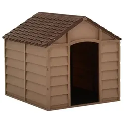 VidaXL Hundehütte Braun PP Hundehaus Hundehöhle Hundebox 71 cm, 71,5 cm, 68 cm