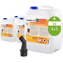 Höfer Chemie Flambiol Bioethanol 96,6% Premium 5 l 4 St.