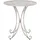 Beliani Bistroset grau Metall 2er Balkon Terrasse Garten romantisch - Grau