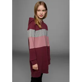 Kidsworld Sweatkleid in bordeaux-rosa | Gr.: 164/170,
