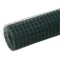 VidaXL Drahtzaun Stahl mit PVC-Beschichtung 25x0,5 m Grün