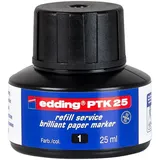 edding PTK 25 Nachfülltinte schwarz 25 ml