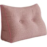 Vercart - Großes Bettruhe Keilkissen, Lang Lesekissen, Dekoratives Kopfteilkissen, Dreieckiges Rückenkissen, Loungekissen für Tagesbett oder