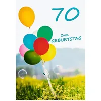 Komma3 Geburtstagskarte Zahl 70 01-338 Bild