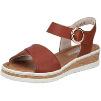Rieker Keilsandalette Damen Cognac 43