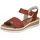 Rieker Keilsandalette Damen Cognac 43